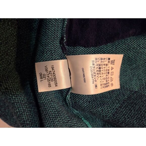 Lands' End Women's Green and Blue Dolman Tunic Sweater Size Large - Picture 4 of 10